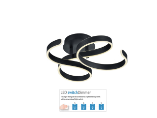 Trio Leuchten 671310142 FRANCIS - Stropní lustr stmívatelný klasickým vypínačem, LED 40W, 3000K, 6000lm