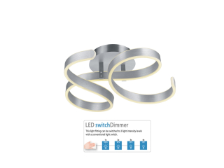 Trio Leuchten 671310105 FRANCIS - Stropní lustr stmívatelný klasickým vypínačem, LED 40W, 3000K, 6000lm