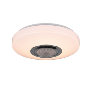 Trio Leuchten R69021101 MAIA - RGB svítidlo s reproduktorem + dálkový ovladač, LED 10W, 3000K + RGB, Ø 33cm