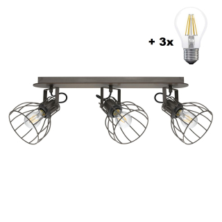 Eglo 98136 SAMBATELLO - Stropní retro svítidlo + Dárek 3x LED retro žárovka