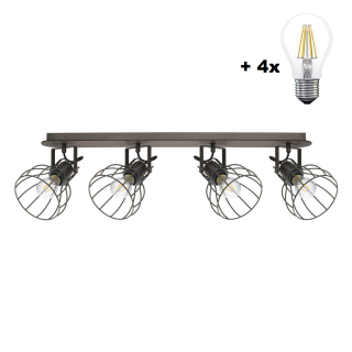 Eglo 98137 SAMBATELLO - Stropní retro svítidlo + Dárek 4x LED retro žárovka