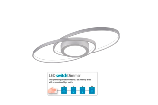 Trio Leuchten R62991187 GALAXY - Stropní lustr stmívatelný klasickým vypínačem, LED 27W, 3000K, 3000lm, 57 x 23cm