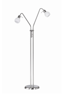 Trio Leuchten R40172007 ANTIBES - Čtecí dvouramenná stojací lampa s husími krky 2 x E14, max 158cm