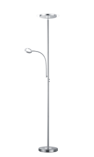 Trio Leuchten R42752107 ACKBAR - LED stojací stmívatelná lampa s dotykovými stmívači 18W + 4W, 182cm