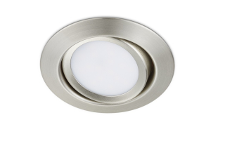 Trio Leuchten 650310107 RILA - LED podhledové svítidlo Ø 8,2cm, 5W, 3000K, IP20, matný nikl