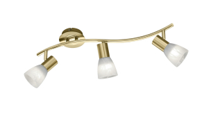 Trio Leuchten 871010308 LEVISTO - Stropní mosazné bodové svítidlo + LED žárovky