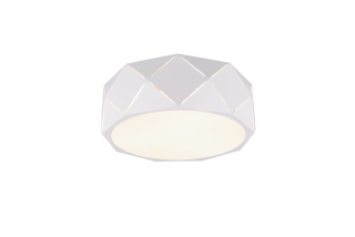 Trio Leuchten 603500331 ZANDOR - Stropní kulatý lustr v bílé barvě 3 x E27, Ø 40cm