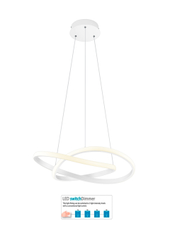Trio Leuchten R32051131 COURSE - Závěsný lustr stmívatelný klasickým vypínačem, LED 27W, 4000K, 2850lm