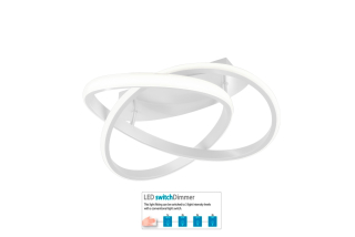 Trio Leuchten R62051131 COURSE - Stropní lustr stmívatelný klasickým vypínačem, LED 18W, 4000K, 2400lm