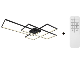 Globo 67227-100B GABRIEL - LED stropní svítidlo s dálkovým ovladačem 100W, 2100lm, 117 x 80cm