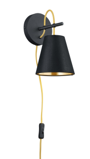 Trio Leuchten 207500179 ANDREUS - Nástěnná lampička s vypínačem na kabelu 1 x E14