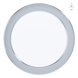 Eglo 99209 FUEVA 5 - LED podhledové svítidlo Ø 16,6cm, 10,5W, 4000K, IP44, lesklý chrom
