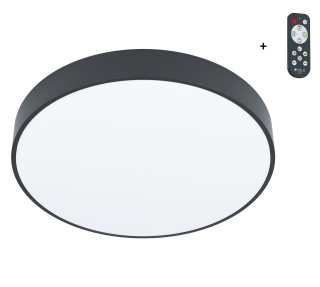 Eglo 98894 ZUBIETA-A - LED stropní černé svítidlo s dálkovým ovladačem Ø 30cm, 18W, 2700-6500K