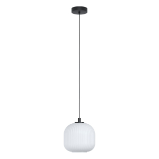 Eglo 99366 MANTUNALLE - Závěsné svítidlo z bílého skla, E27, ø 20cm