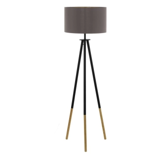 Eglo 44098 BIDFORD - Textilní stojací lampa na trojnožce, 1 x E27