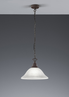 Trio Leuchten R30871024 COUNTRY - Závěsný rustikální lustr na řetězu 1 x E27, Ø 33cm