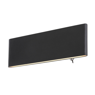 Globo 41751-8B SIEGFRIED - Černé nástěnné svítidlo s vypínačem, 8W, 3000K