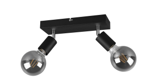 Trio Leuchten R80182032 VANNES - Stropní dvoubodovka v černé barvě 2 x E27