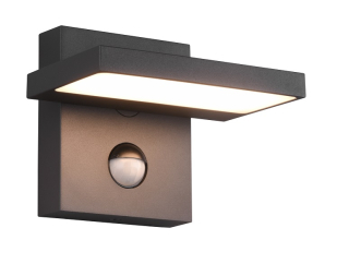 Trio Leuchten 226369142 HORTON - LED nástěnné venkovní svítidlo se senzorem pohybu, IP54, LED 8W, 3000K