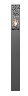 Trio Leuchten 407360142 COOPER - Stojací šedá venkovní lampa  IP44, 1 x E27, 100cm