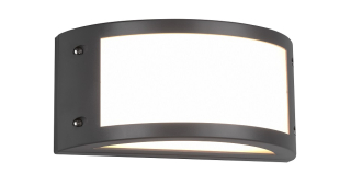 Trio Leuchten R22151142 KENDAL - Venkovní LED svítidlo na zeď v šedé antracitové barvě, LED 12W, 3000K, IP54