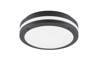 Trio Leuchten R62151142 KENDAL - Venkovní LED svítidlo na strop v šedé antracitové barvě, LED 10W, 3000K, IP54