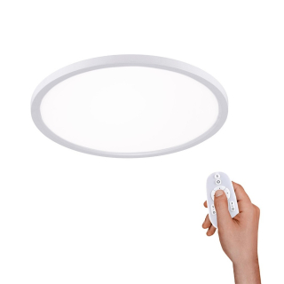 Leuchten Direkt 15571-16 FLAT - LED stropní svítidlo s dálkovým ovladačem, LED 23,5W, 2700-5000K, Ø 40cm