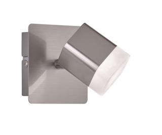 Trio Leuchten R82151107 ROUBAIX - LED nástěnné bodové svítidlo v matném niklu, LED 4W, 3000K