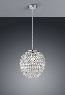 Trio Leuchten R30451906 PETTY - Závěsné akrylové svítidlo 1 x E27, Ø 35cm