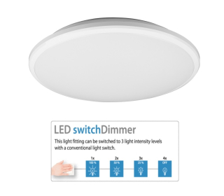 Trio Leuchten R67021131 LIMBUS - Stropní kulatý lustr stmívatelný klasickým vypínačem, LED 20,5W, 4000K, Ø 34cm