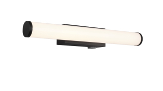 Trio Leuchten 283270132 MATTIMO - Koupelnové LED nástěnné svítidlo s vypínačem, černá barva, 4,3W, 3000K, IP44, 40cm