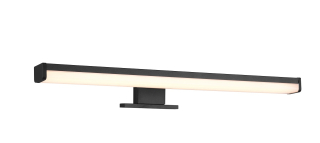 Trio Leuchten 284114032 LINO - Koupelnové LED svítidlo v černé barvě s montáží na zrcadlo, zeď i skříňku 7,5W, 3000K, IP44, 40cm
