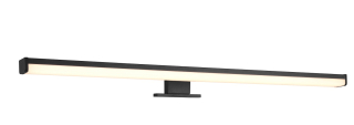 Trio Leuchten 284116032 LINO - Koupelnové LED svítidlo v černé barvě s montáží na zrcadlo, zeď i skříňku 11,5W, 3000K, IP44, 60cm