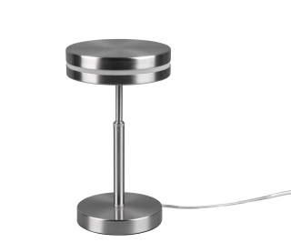 Trio Leuchten 526510107 FRANKLIN -Stolní lampička ve stříbrné barvě, LED 6W, 3000K, výška 25cm