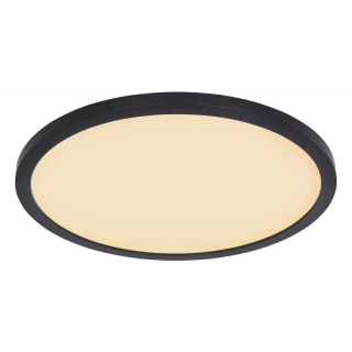 Globo 41562-18B SAPANA - Stropní koupelnové černé svítidlo stmívatelné vypínačem, LED 18W, 3000K, Ø 30cm