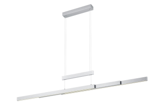 Trio Leuchten 375310507 TRAJAN - LED stahovací stříbrné svítidlo nad stůl, dotykem stmívatelné, LED 42W + 12W, 2700K - 5000K, šířka max 150cm