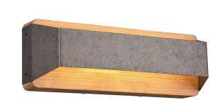 Trio Leuchten 224819167 ARINO - Nástěnné svítidlo s dřevěným prvkem, svítí nahoru + dolů, stmívatelné klasickém vypínačem LED 13,5W, 3000K