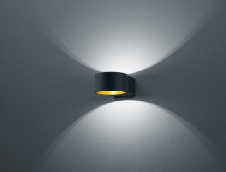 Trio Leuchten 223410132 LACAPO - LED nástěnné obousměrné svítidlo v černé barvě, LED 4,3W, 3000K