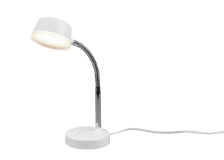 Trio Leuchten R52501101 KIKO - LED stolní lampička v bílé barvě, LED 4,5W, 3000K, výška 34cm