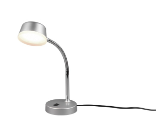 Trio Leuchten R52501187 KIKO - LED stolní lampička ve stříbrné barvě, LED 4,5W, 3000K, výška 34cm