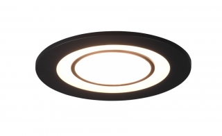 Trio Leuchten 652510132 CORE - LED podhledové svítidlo v černé barvě, LED 5W, 3000K, Ø 8,2cm