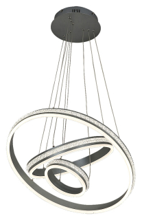 Rabalux 2230 AVALON - Závěsný moderní lustr s akrylovými krystalky, LED 75W, 4000K, Ø 60cm