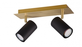 Trio Leuchten 802400280 MARLEY - Stropní bodové svítidlo v černo zlaté barvě 2 x GU10, 30cm
