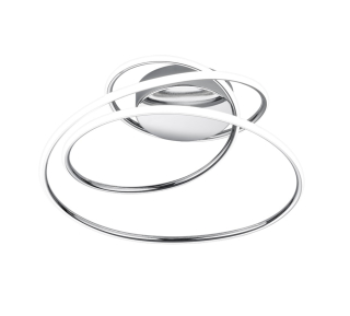 Trio Leuchten R67051106 BOLOGNA - Vypínačem stmívatelné LED stropní svítidlo LED 36W, 4000K, 48 x 50cm