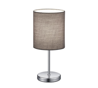 Trio Leuchten R50491011 JERRY - Moderní stolní lampička v šedé barvě 1 x E14, 28cm