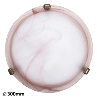 Rabalux 3253 ALABASTRO TOBACCO - Stropní skleněné svítidlo, 1 x E27, Ø 30cm