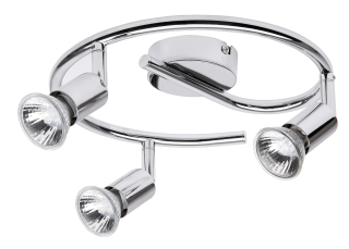 Rabalux 6048 NORTON - Bodové stropní svítidlo v lesklém chromu, 3 x GU10