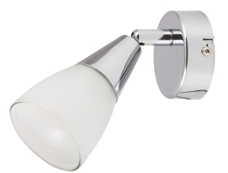 Rabalux 6767 NICOLETTE - Bodové svítidlo na zeď v lesklém chromu, 1 x E14