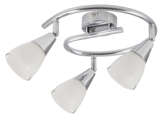 Rabalux 6769 NICOLETTE - Bodové svítidlo na strop v lesklém chromu, 3 x E14