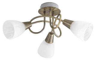 Rabalux 5533 JENNA - Moderní stropní lustr v bronzové barvě 3 x E14, Ø 36cm